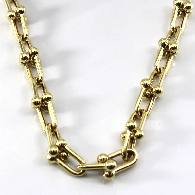 18k Yellow Gold Chain | 17"|