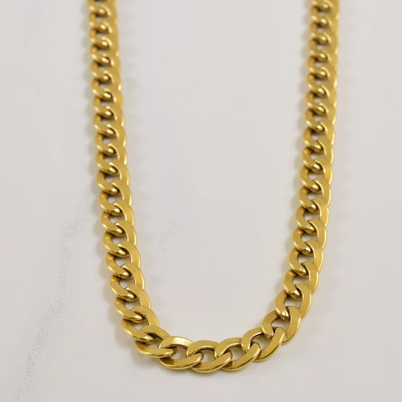 Jewelry Sale Bonanza – Grab Your Sparkle Now 18k Yellow Gold Curb Chain | 21.75" |