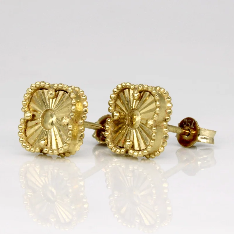 Luxury Handcrafted Jewelry For Elegant Looks 18k Yellow Gold Earrings