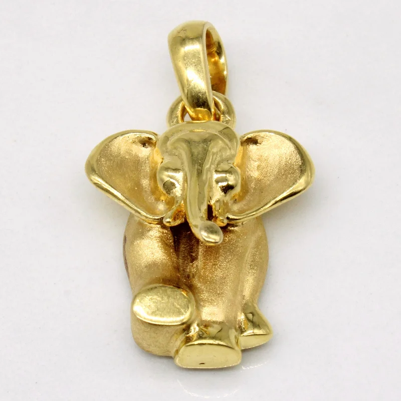 Best Jewelry Deals – Premium Quality At Exclusive Discounts 18k Yellow Gold Elephant Pendant