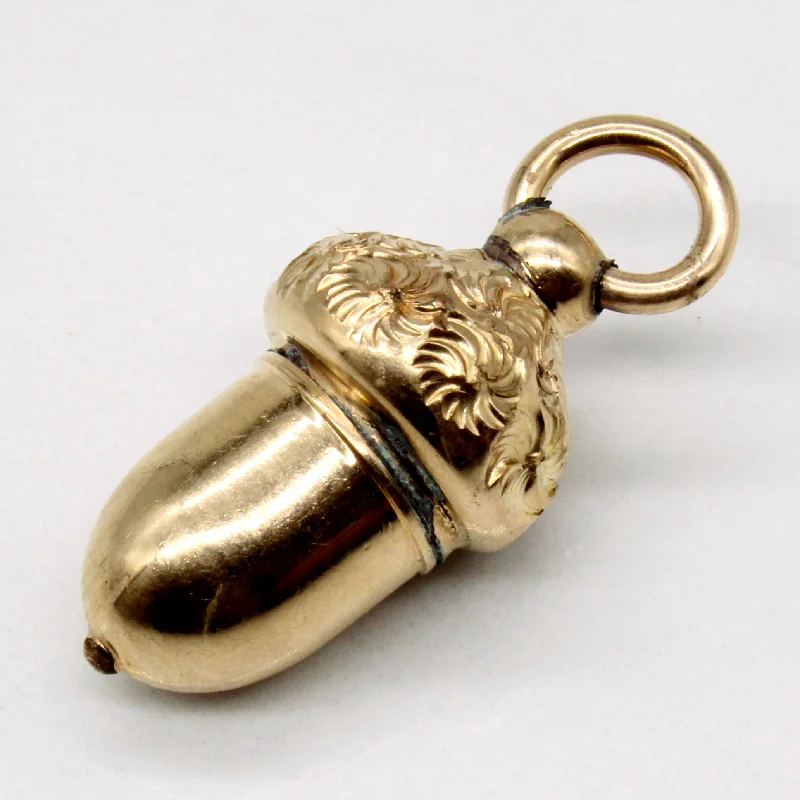 Don't Miss Out – Shop Elegant Jewelry For Less 9k Yellow Gold Acorn Pendant