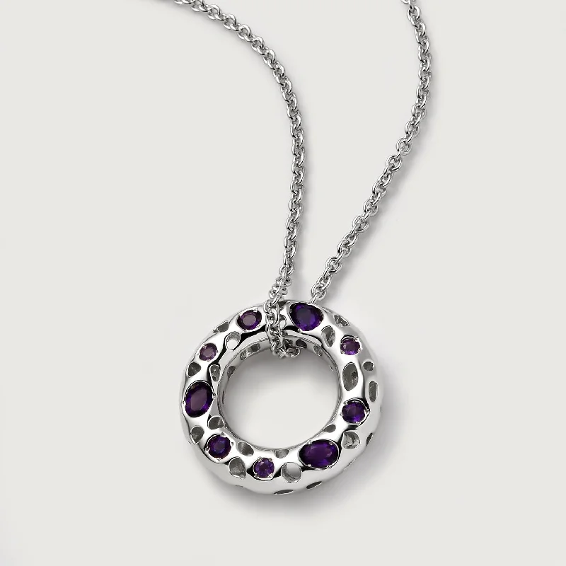 Jewelry Deals That Sparkle – Shop Today Allegro Loop Pendant with Amethyst + Allegro Amethyst Cocktail Solitaire Ring