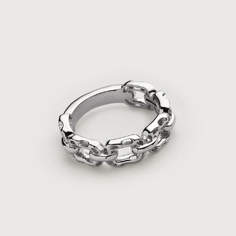 Premium Jewelry At Promotional Prices – Shine Today Allegro Small Link Ring + Allegro Link Charm Bracelet + Allegro Link Necklace