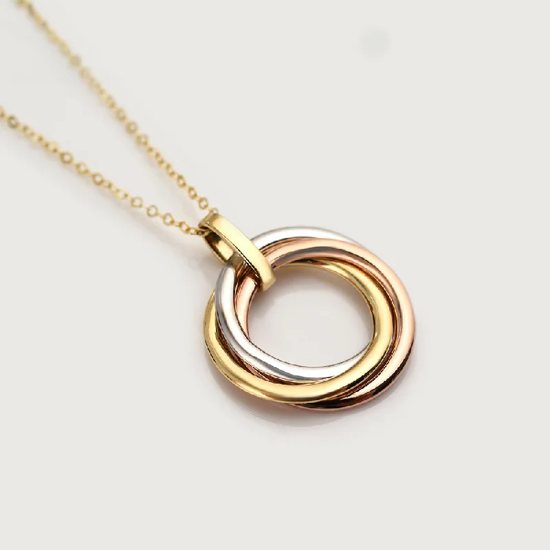 Exclusive Jewelry Bundles At Discounted Rates Allegro Triple Knot Pendant in 18K Gold