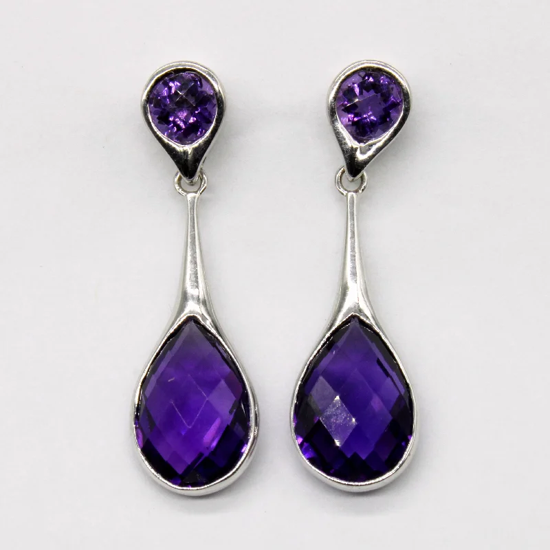 Upgrade Your Jewelry Collection For Less Amethyst Drop Earrings | 4.90ctw |