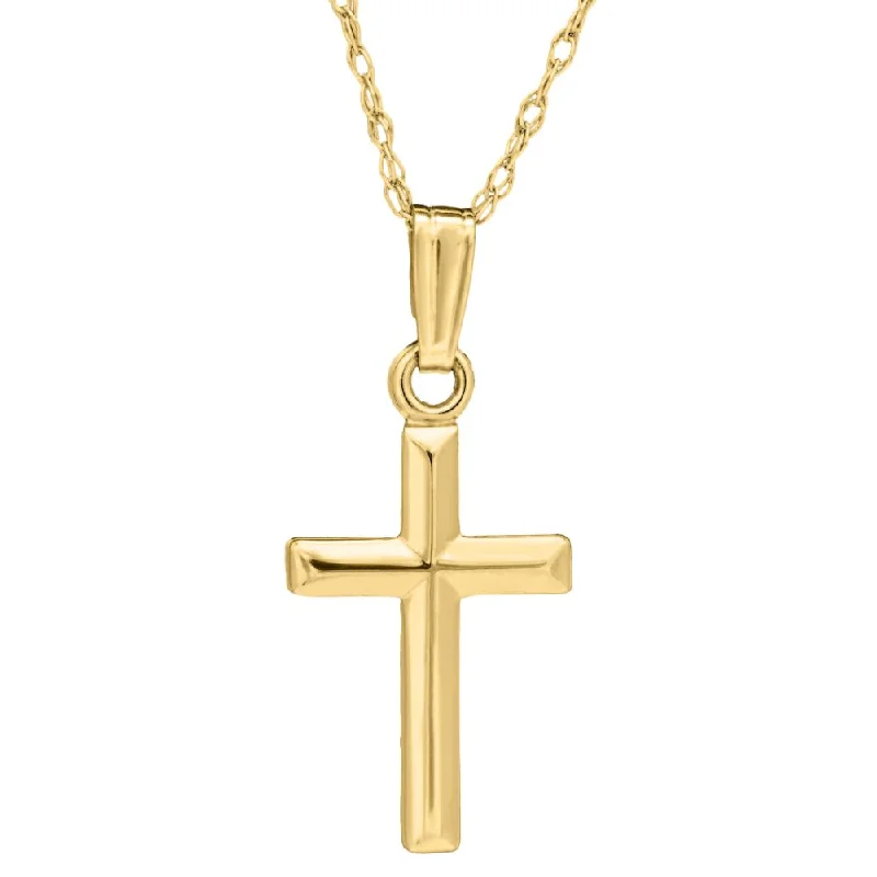 Children's 14k Cross Pendant Necklace