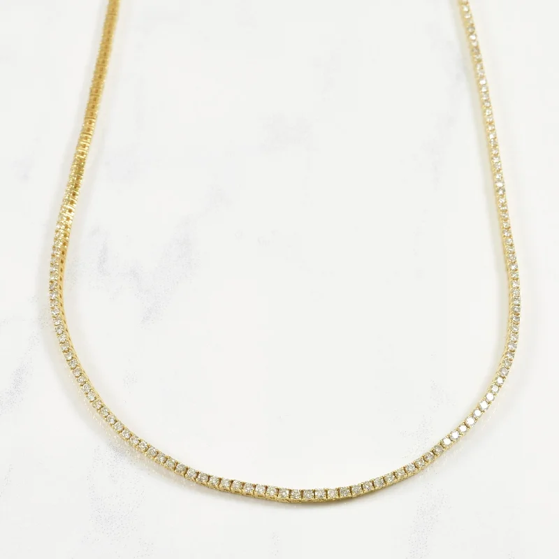 Diamond Bar Necklace | 5.00ctw | 18.25" |