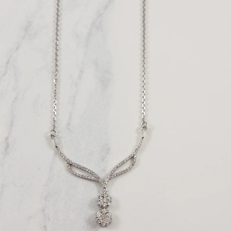 Diamond Drop Necklace | 0.46ctw | 16.5" |