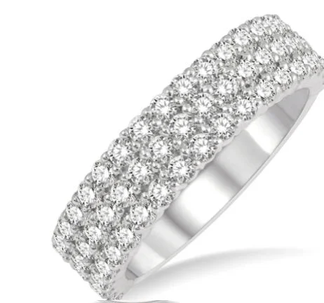 Multi Row Diamond Band