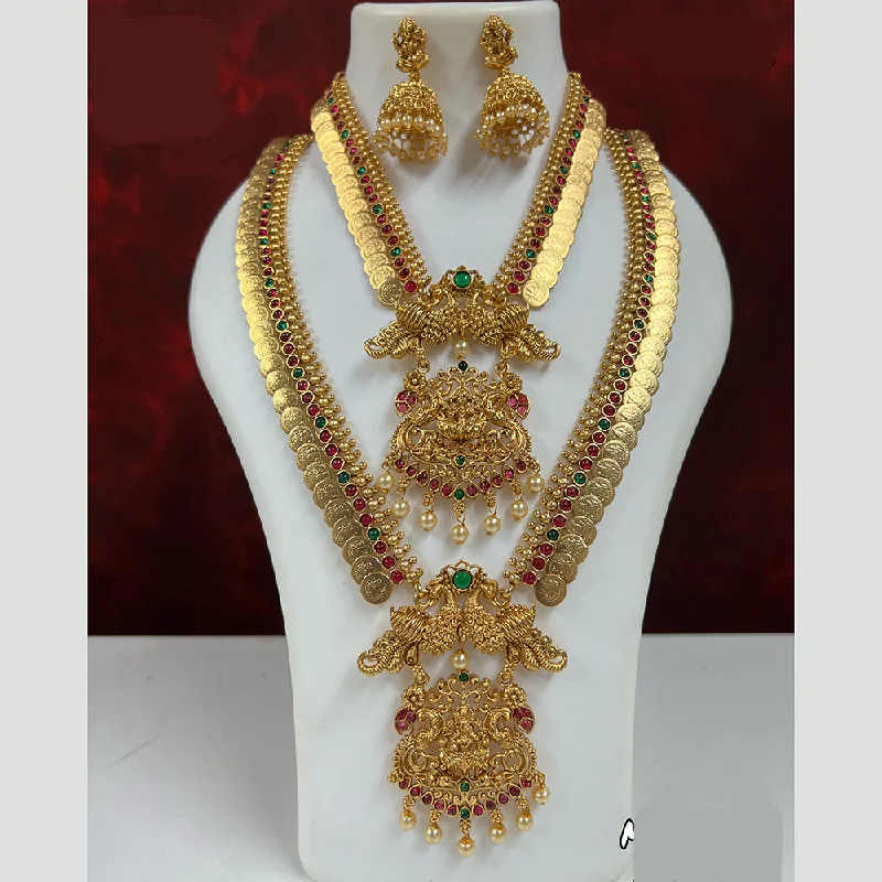 Classic And Modern Jewelry Styles On Sale Diksha Collection Pota Stone Necklace Combo Set