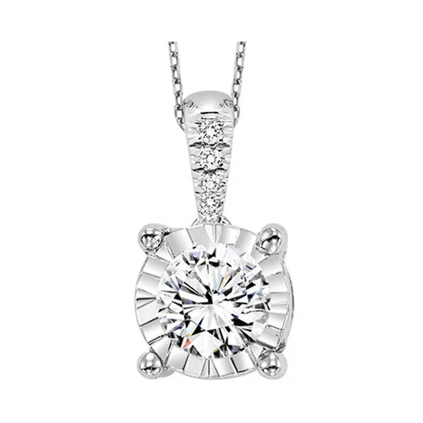 14KT WHITE GOLD DIAMOND (1/4CTW) PENDANT