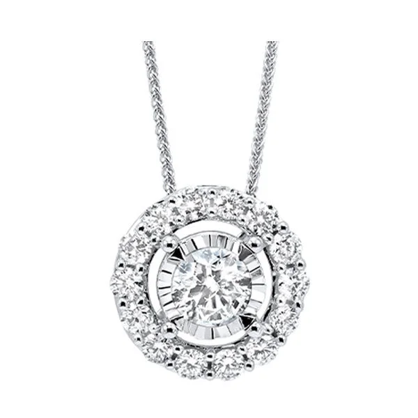 14KT WHITE GOLD DIAMOND (3/4CTW) PENDANT