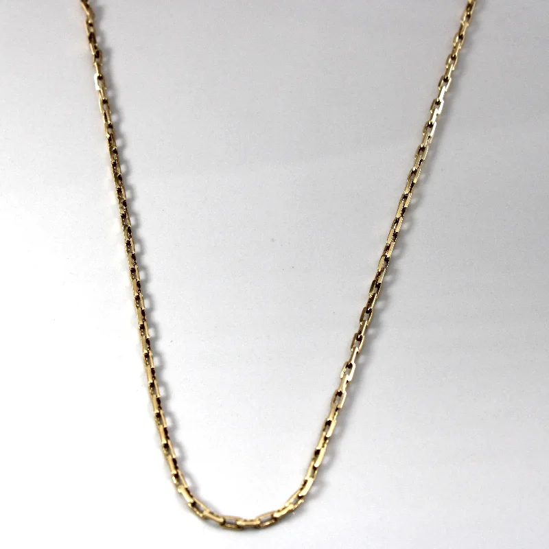 10k Yellow Gold Interlocking Yellow Gold Chain | 24"|