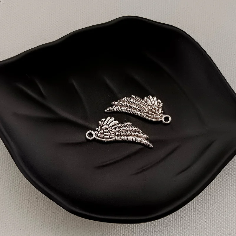 Trending Jewelry Now At Unbeatable Prices Kriaa Silver Oxidised Angel Wing Charms Pendants DIY for Necklace Bracelet Jewelry Making and Crafting