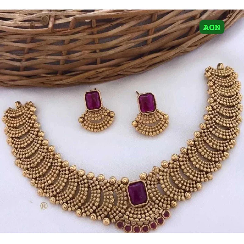 Timeless Elegance Now At Special Discounts Lucentarts Jewellery Gold Plated Necklace Set