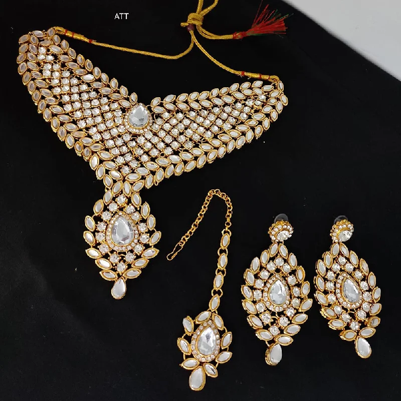 Bold And Beautiful Jewelry Now At Irresistible Prices Lucentarts Jewellery Gold Plated Kundan Necklace Set