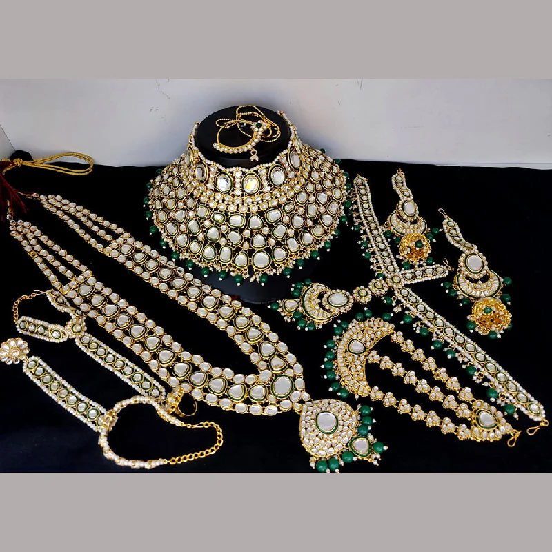 Elegant Jewelry, Affordable Luxury – Shop Now Lucentarts Jewellery Gold Plated Bridal Necklace Set