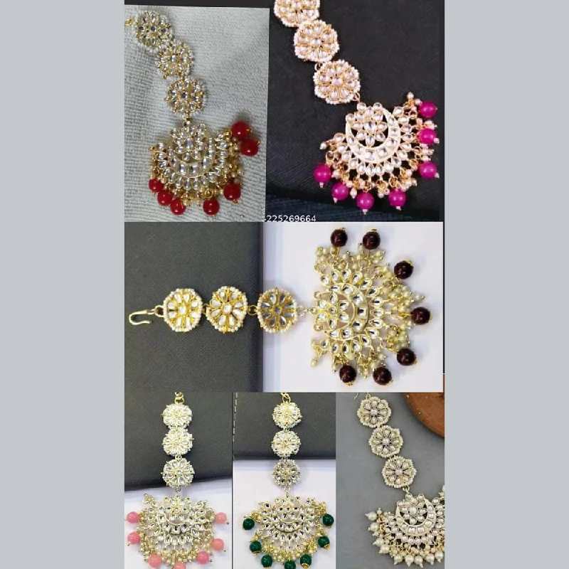 Flash Jewelry Sale – Get Stunning Pieces At Low Prices Lucentarts Jewellery Gold Plated Maangtikka Combo