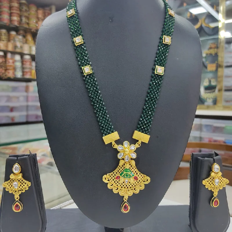 Fashion-Forward Jewelry At Exclusive Discounts Lucentarts Jewellery Gold Plated Meenakari Necklace Set