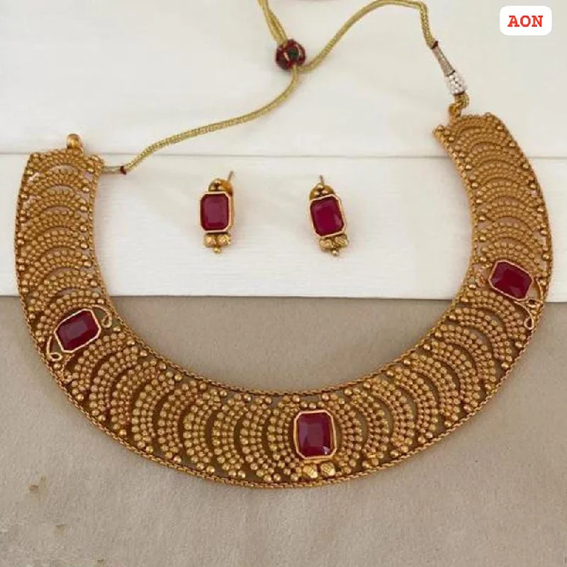 Trending Jewelry Styles Now At Limited-Time Discounts Lucentarts Jewellery Gold Plated Necklace Set