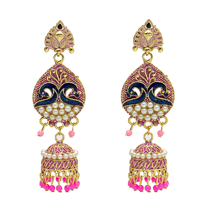 Exclusive Jewelry Markdowns – Limited-Time Offer Mahavir Gold Plated Beads Jhumki Earrings