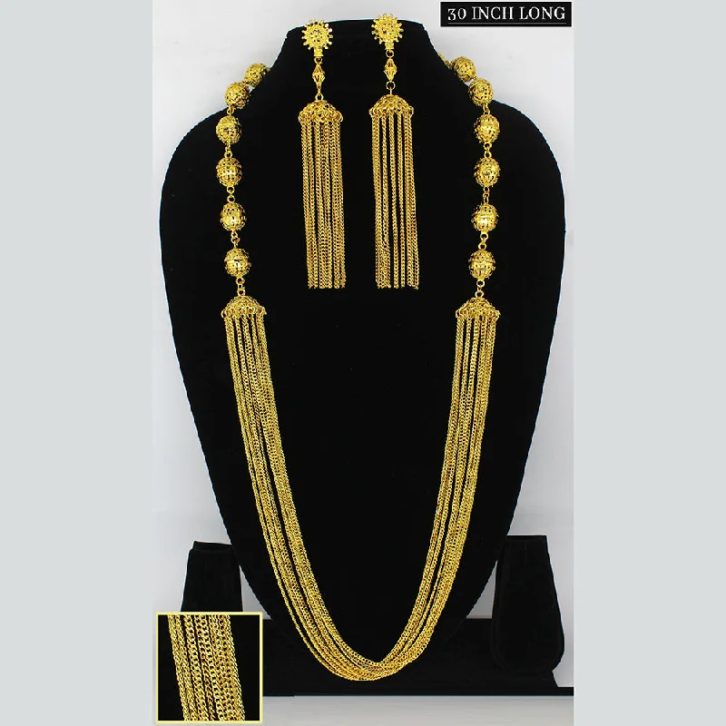 Exclusive Jewelry Bundles At Discounted Prices Mahavir Gold Plated Long Necklace Set