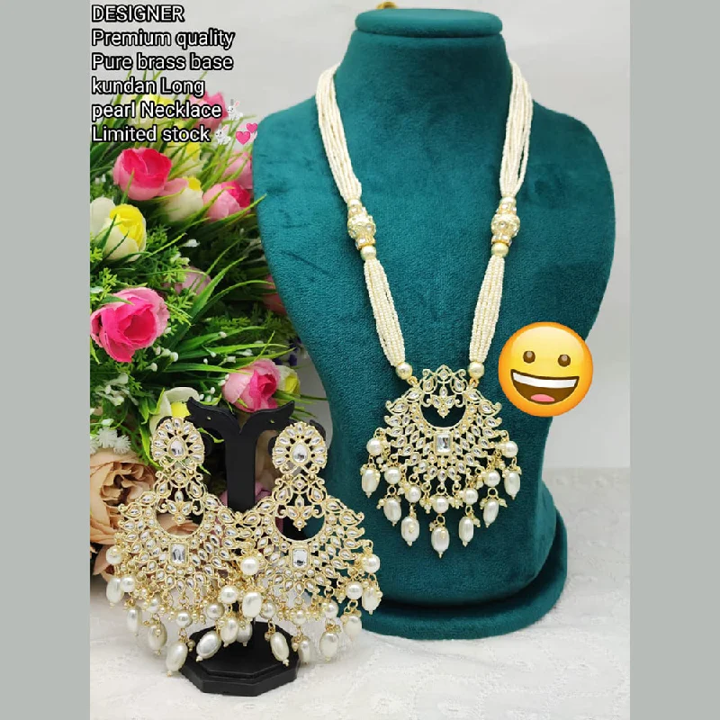 Manisha Jewellery Gold Plated Pearl Necklace Set