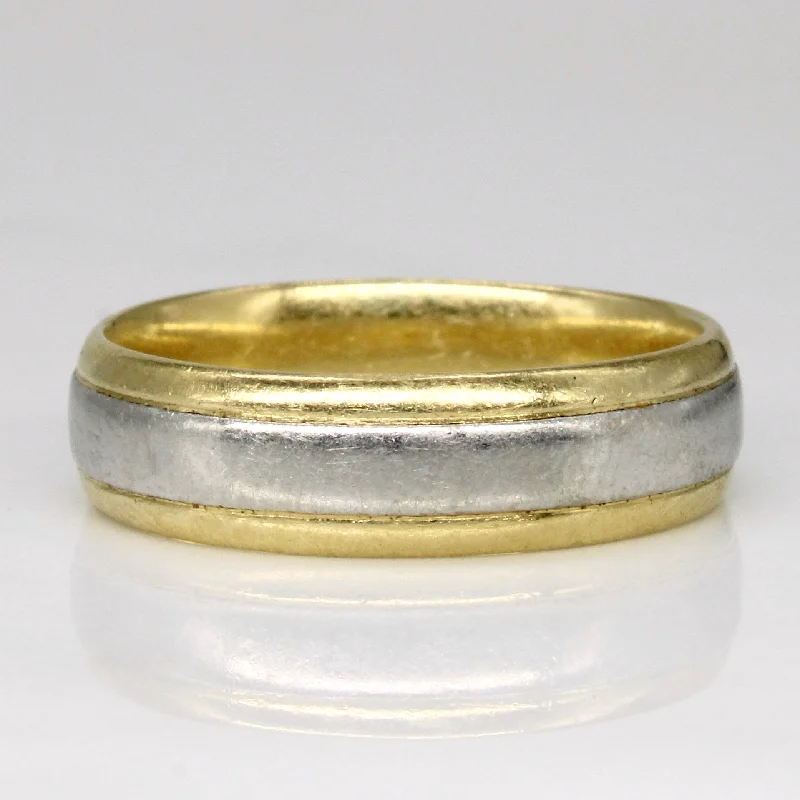 Unbeatable Offers On Luxury And Everyday Jewelry 18k and Platinum Mixed Metal Band | SZ 10.25 |