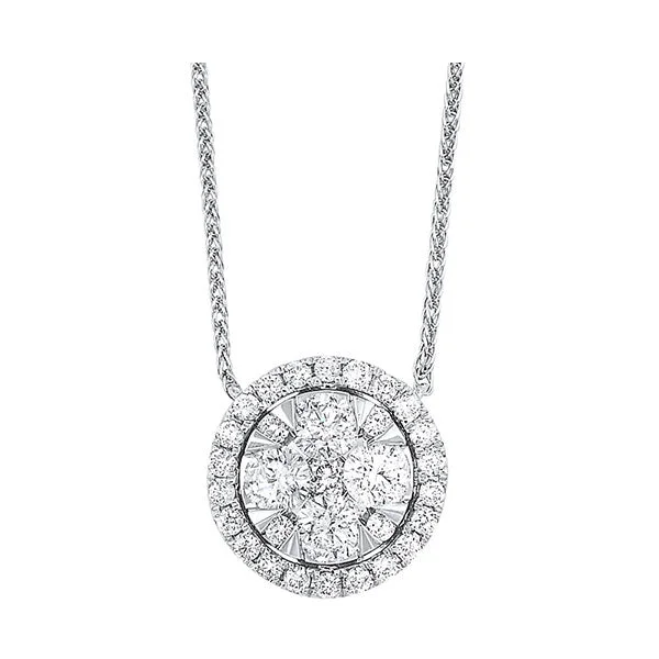 14KT WHITE GOLD DIAMOND (1/4CTW) NECKLACE