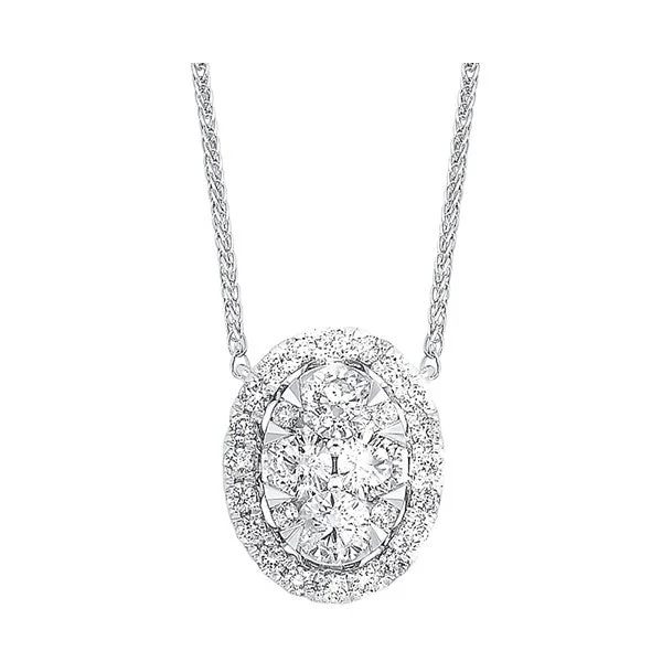 14KT WHITE GOLD DIAMOND (1/3CTW) NECKLACE