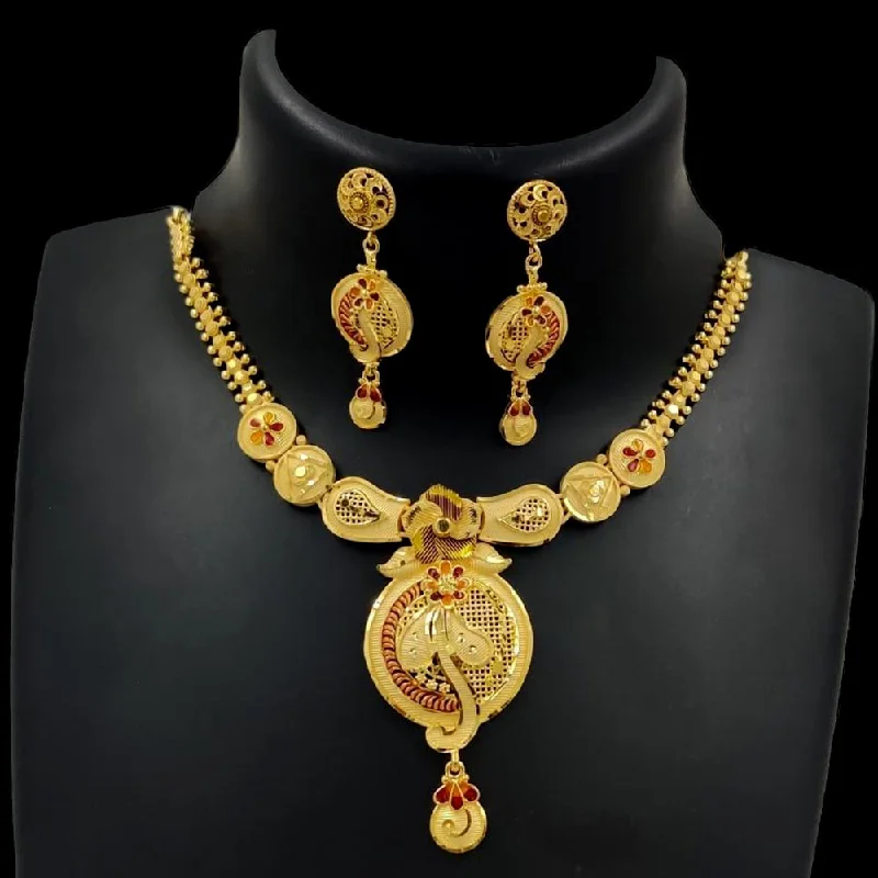 Affordable Elegance – Premium Jewelry At Special Prices Pari Art Jewellery Forming Gold Necklace Set