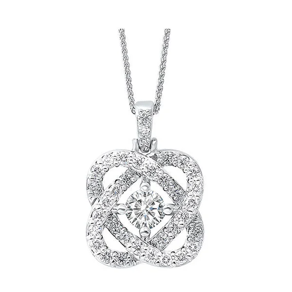 14KT WHITE GOLD DIAMOND (1CTW) PENDANT