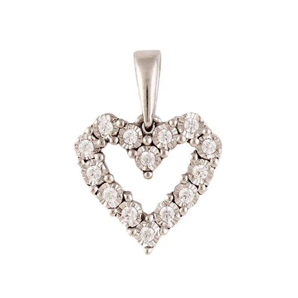 SILVER DIAMOND (1/10 CTW) PENDANT