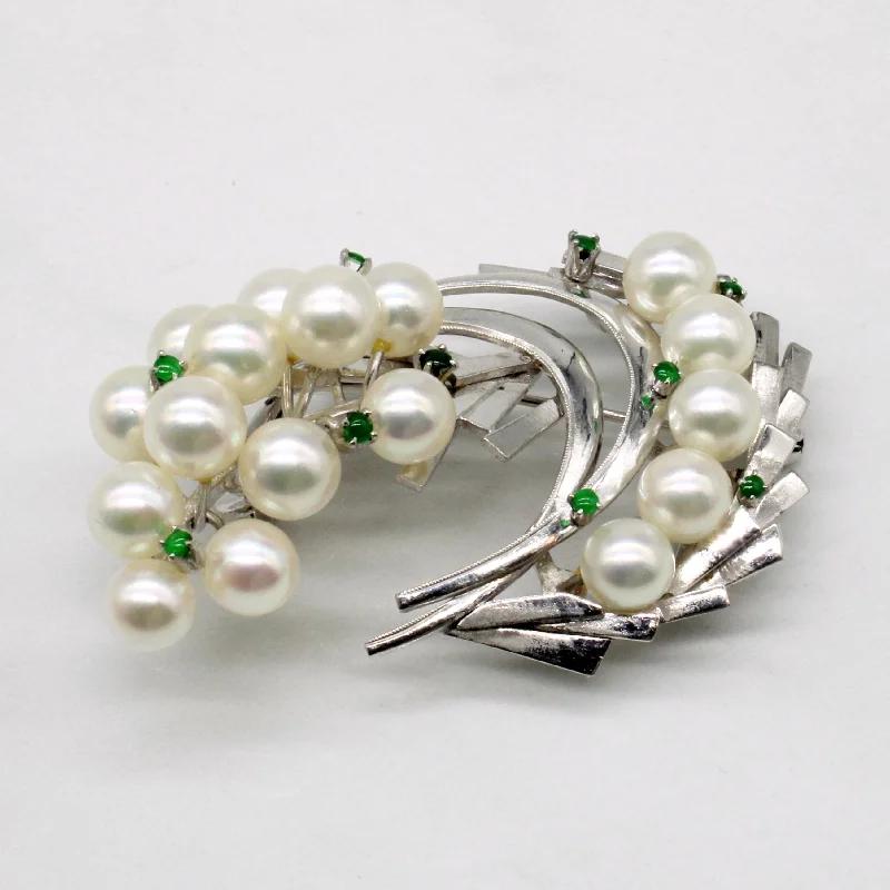 Best Jewelry Deals – Shop Premium Pieces At Great Prices Pearl & Green Glass Brooch