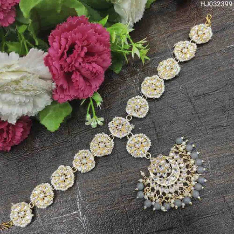 Fashion-Forward Jewelry At Incredible Prices Sai Fashion Kundan & Pearl  Sheeshphool / Headband For Women