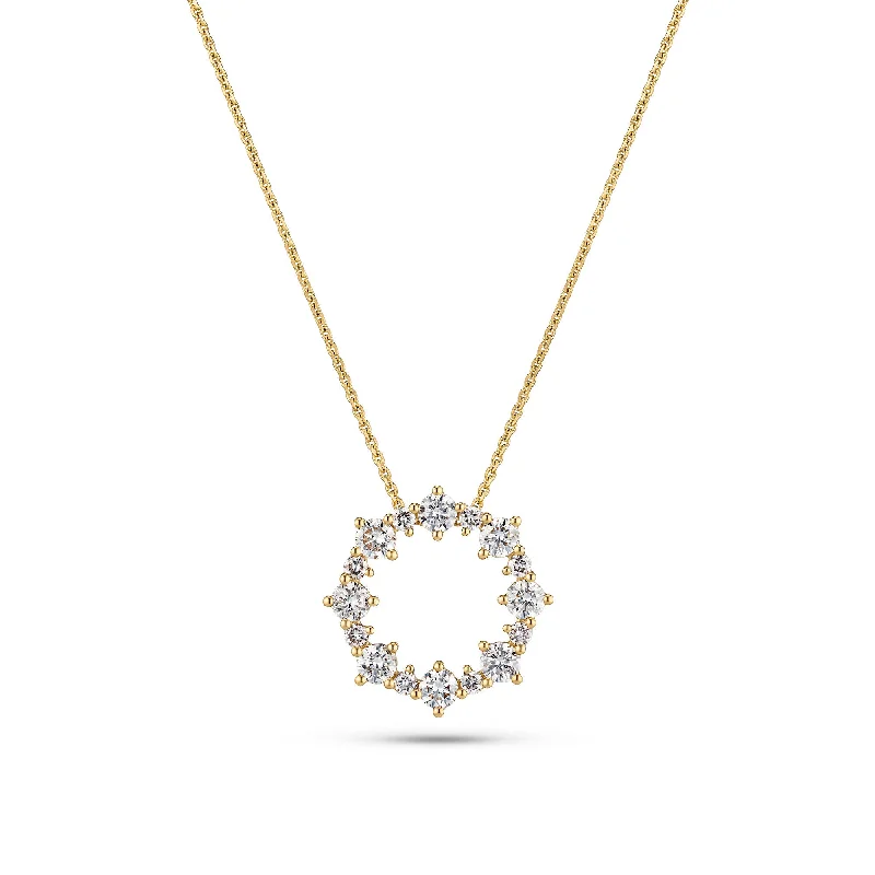 Brina 14K Gold Necklace w. Lab-Grown Diamonds