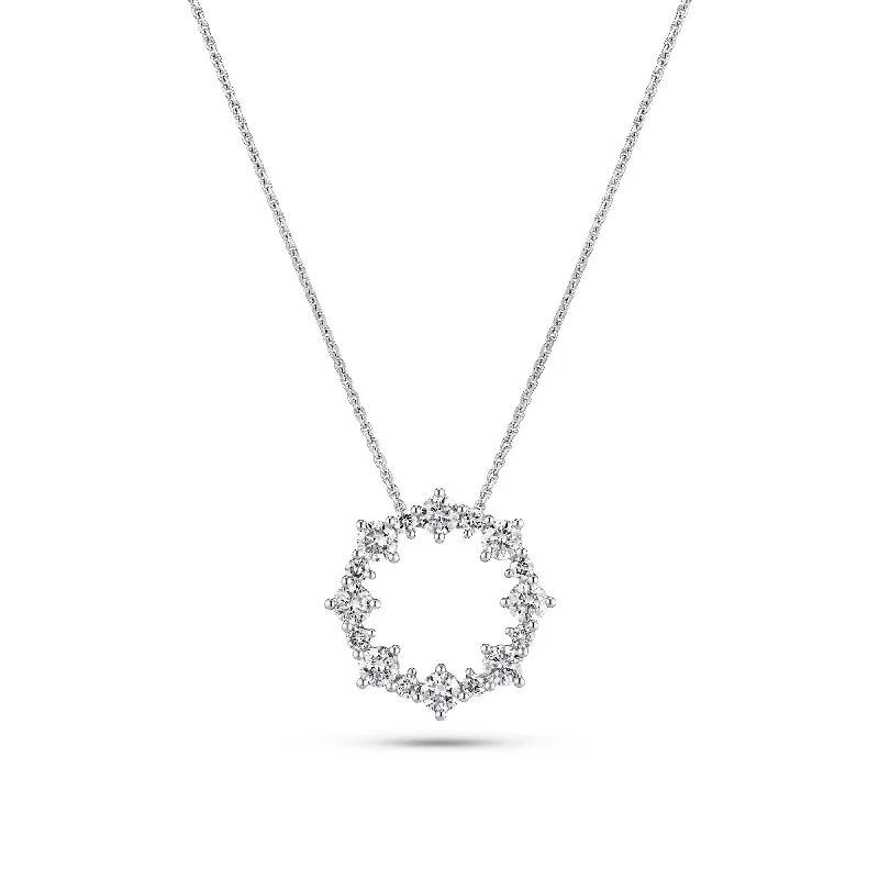 Brina 14K Whitegold Necklace w. Lab-Grown Diamonds