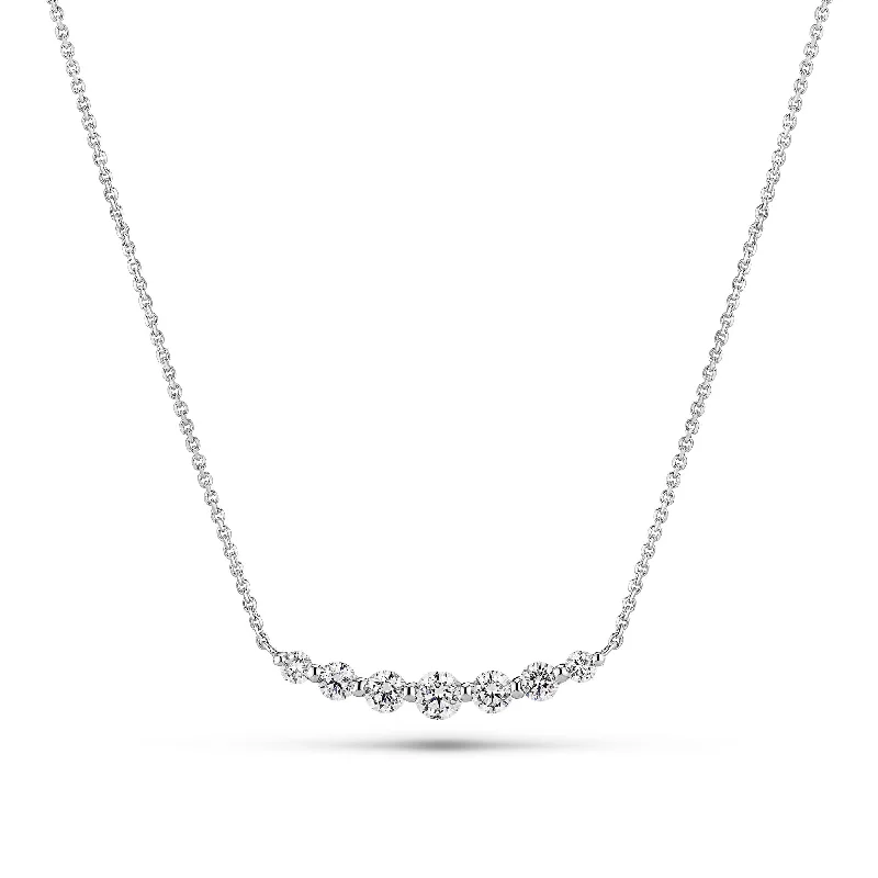 Tiara Grande 14K Whitegold Necklace w. Lab-Grown Diamonds