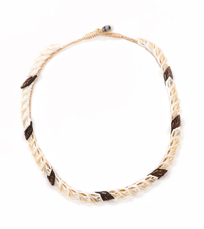 Single Layer with Koa Necklace - 53473