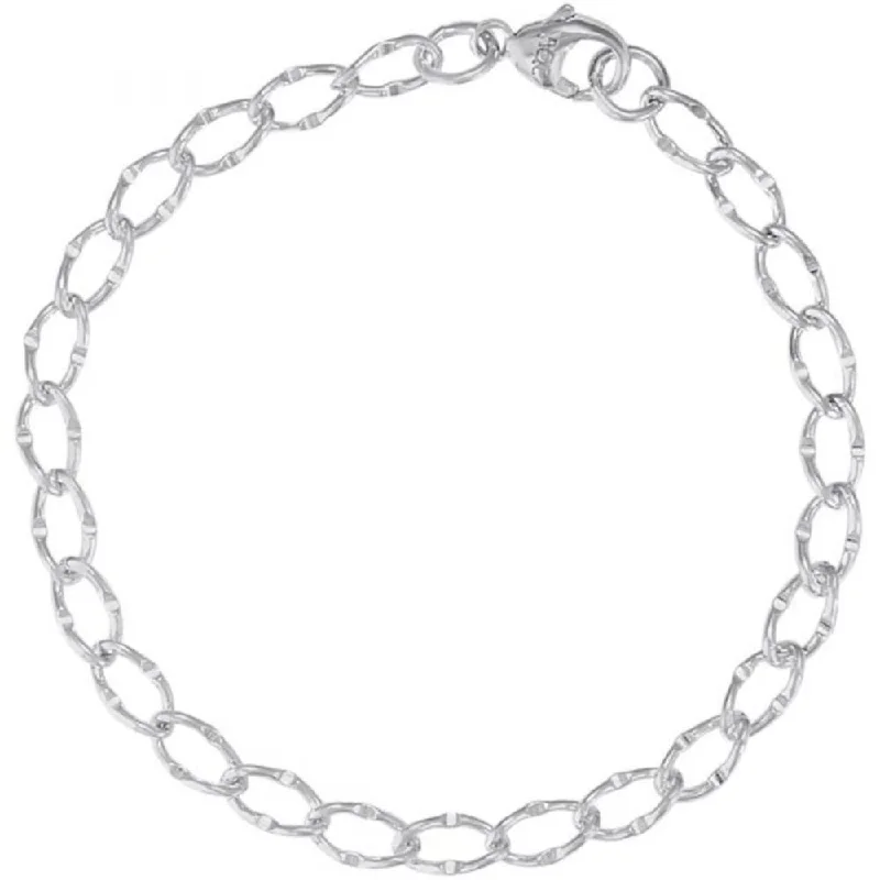 Sterling Silver Link Classic Charm Bracelet