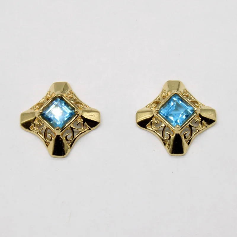 Trending Jewelry Now At Unbeatable Prices Blue Topaz Earrings | 0.56ctw |