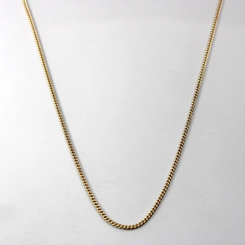 10k Yellow Gold Cable Chain | 20"|