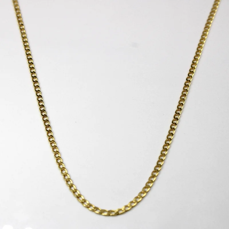 14k Yellow Gold Cuban Link Chain | 24"|