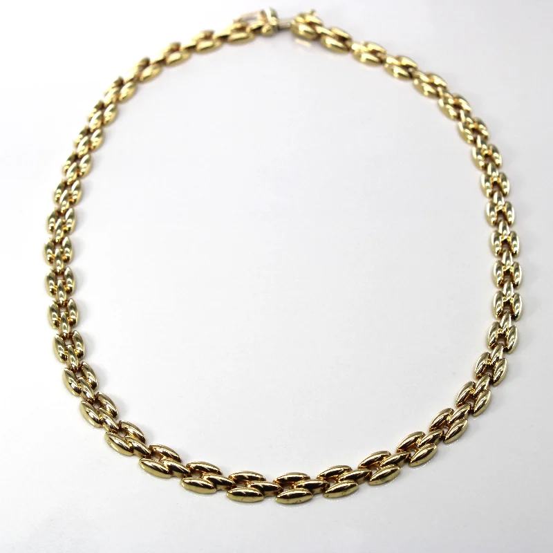 Exclusive Jewelry Sale – Limited-Time Discounts 14k Yellow Gold Panther Chain | 14.5"|