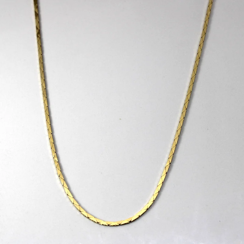 10k Yellow Gold Snake Chain | 18"|