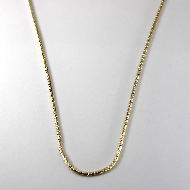 14k Yellow Gold Snake Chain | 24"|