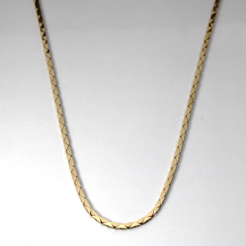 10k Yellow Gold Snake Chain | 24"|